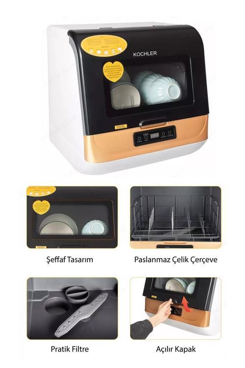 Küçük Alan Uyumlu Pratik Bulaşık Makinesi – Tiny House ve Karavanlar İçin İdeal