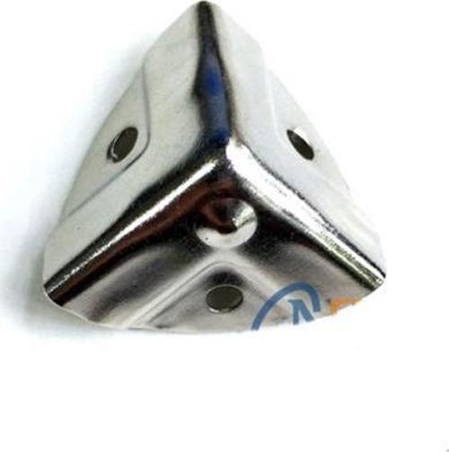 Dekoratif, Kutu, Sandık Köşesi - 35x22 mm, Küçük, Nikel, 100 Adet