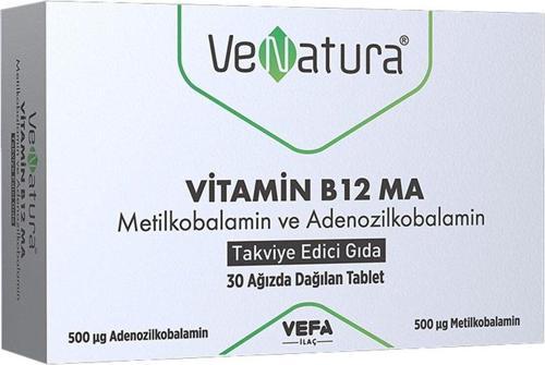 Vitamin B12 Ma Metilkobalamin Ve Adenozilkobalamin 30 Tablet