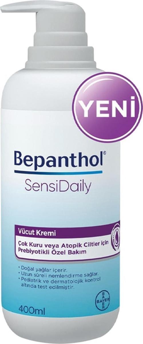 Sensidaily Pompalı Günlük Vücut Bakım Kremi 400 Ml L Çok Kuru Ciltler - Günlük Yoğun Nemlendirici