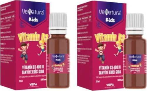 Kids Vitamin D3 400 Iu Damla 20 Ml 2 Adet