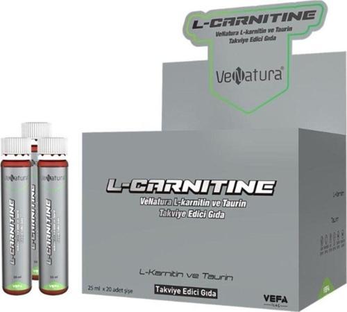 L-Karnitin Ve Taurin Takviye Edici Gıda 25 Ml X20
