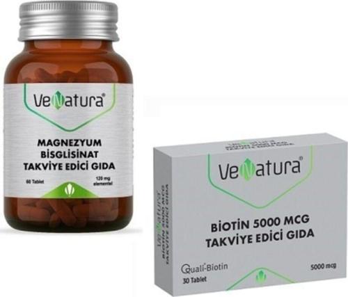 Magnezyum Bisglisinat 60 Tablet + Biotin 5000 Mcg 30 Tablet