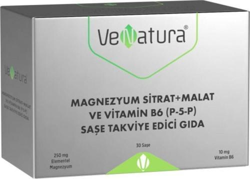 Magnezyum Sitrat + Malat Ve Vitamin B6 (P-5-P) 30 Saşe