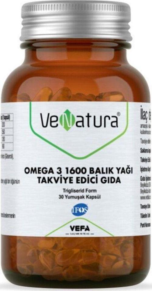 Omega 3 Balık Yağı 1600Mg 30 Kapsül