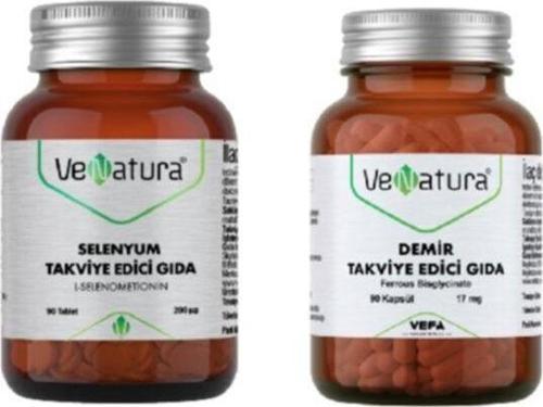 Selenyum Takviyesi 90 Tablet + Demir (17 Mg) Takviye Edici Gıda 90 Kapsül