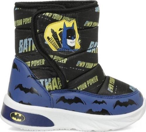 Mavıla Lacivert-Siyah Cırtlı Kürklü Erkek Çocuk Kar Botu