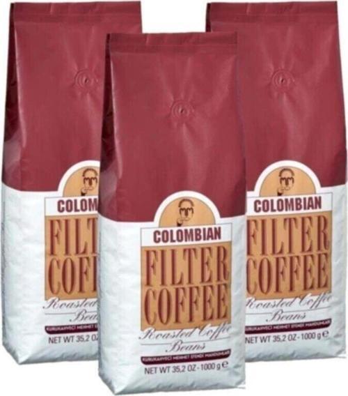 Colombian Çekirdek Kahve 1 Kg X 3 Adet