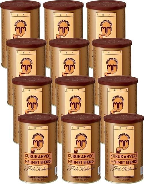 Türk Kahvesi 250 G Teneke Ambalaj X 12 Adet 8690627023401