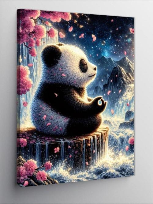 Kanvas Tablo Dağdaki Panda