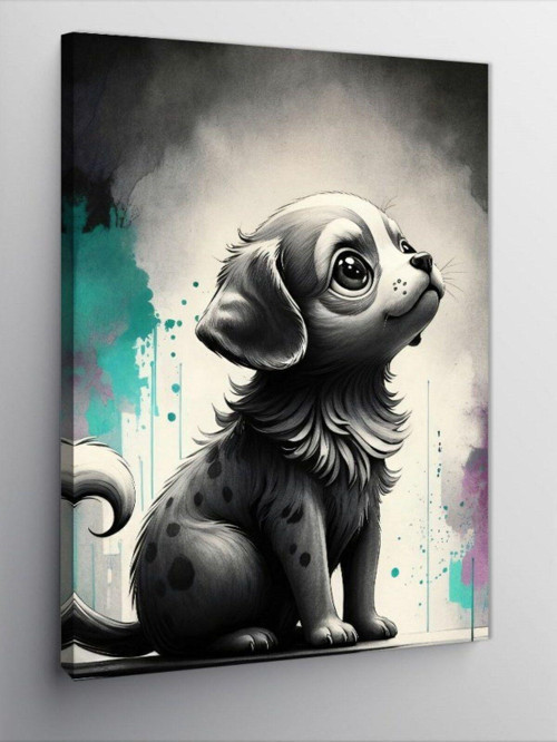 Kanvas Tablo Sevimli Köpek