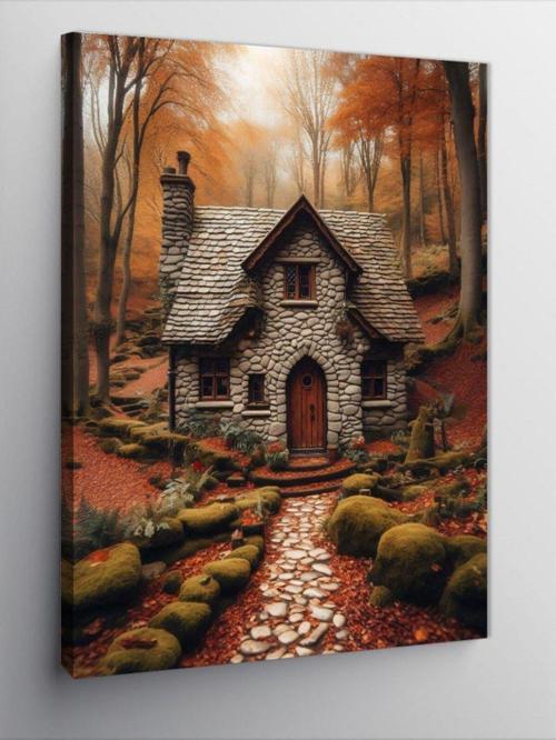 Kanvas Tablo Kır Evi