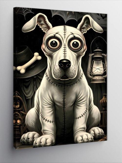 Kanvas Tablo Şaşkın Köpek