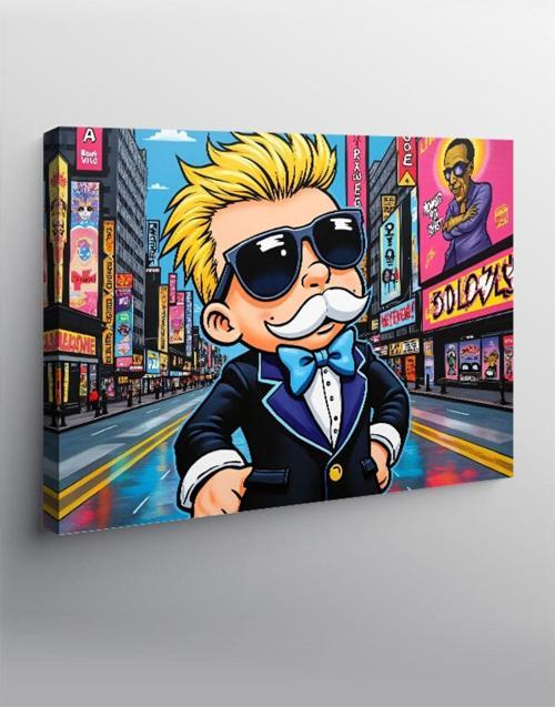 Kanvas Tablo Şehirdeki Küçük Adam