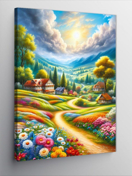 Kanvas Tablo Renkli Yol