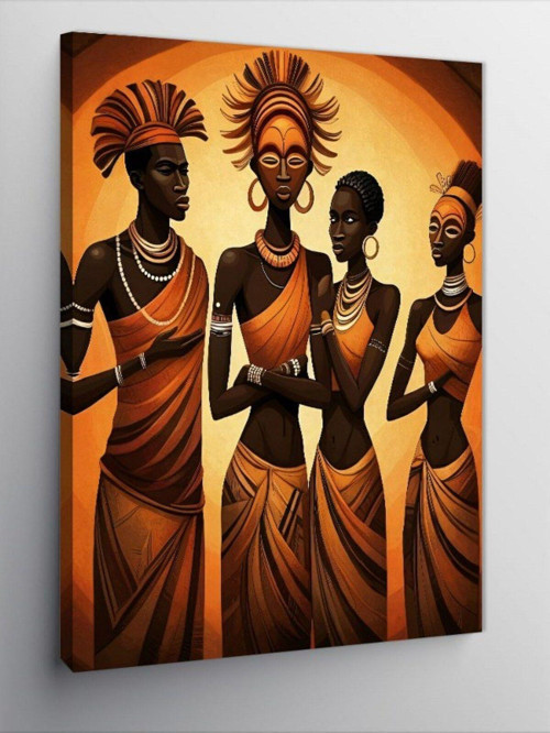Kanvas Tablo Afrika Kültürel Dansçılar