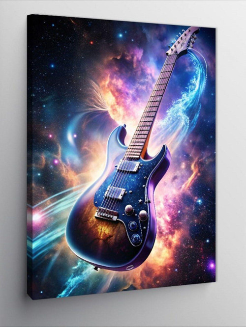 Kanvas Tablo Uzay Gitarı