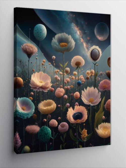 Kanvas Tablo Renkli Çiçekler