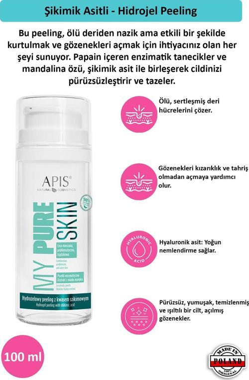 Şikimik Asitli - Hidrojel Peeling - MY PURE SKIN- 100 Ml