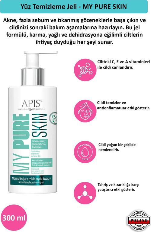 Yüz Temizleme Jeli - MY PURE SKIN - 300 Ml