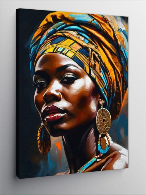 Kanvas Tablo Afrikalı Kadın