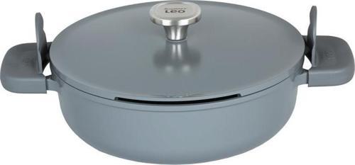 Leo Phantom Kapaklı Yapışmaz Sote Tavası 28 Cm Smoked Grey