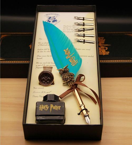 Harry Potter Divit Tüylü Kalem Seti