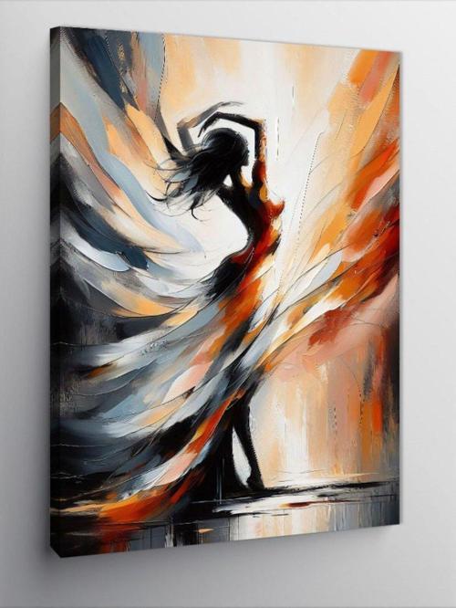 Kanvas Tablo Renkli Dansçı