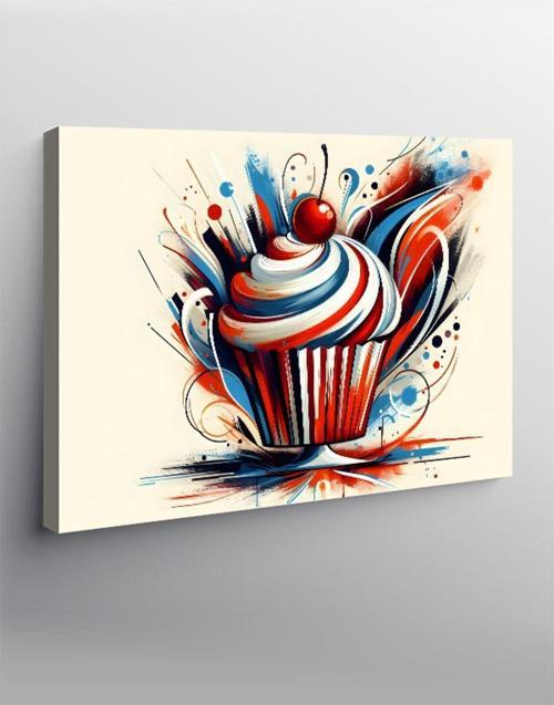 Kanvas Tablo Cupcake Temalı