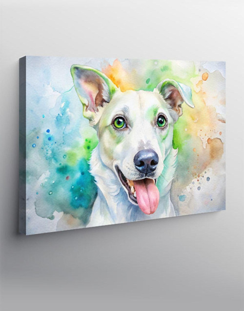 Kanvas Tablo Beyaz Köpek