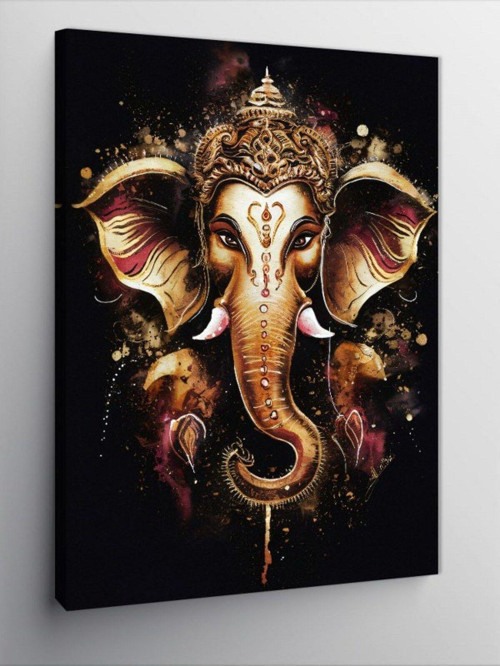 Kanvas Tablo Ganesha'Nın Işıltısı