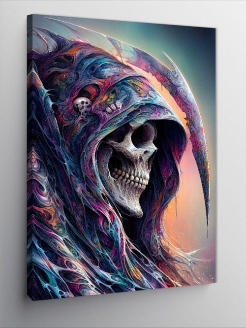 Kanvas Tablo Graffiti Desenli Azrail