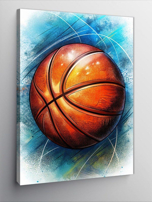 Kanvas Tablo Basketbol Topu