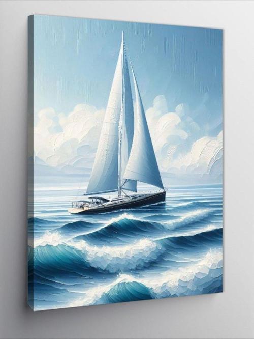 Kanvas Tablo Yelkenli Deniz