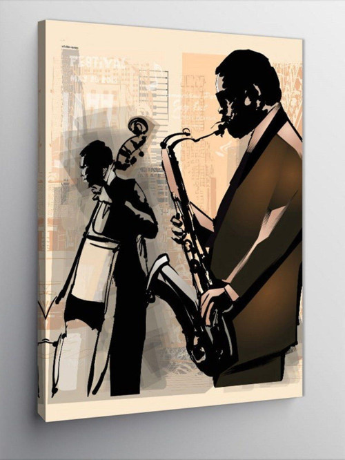 Kanvas Tablo Caz Jazz Müzik Temalı