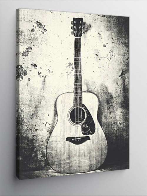 Kanvas Tablo Akustik Gitar