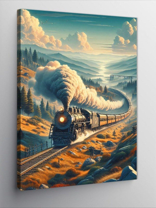 Kanvas Tablo Eski Tren