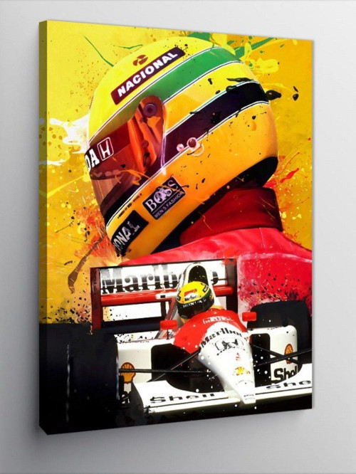 Kanvas Tablo Ayrton Senna Formula 1