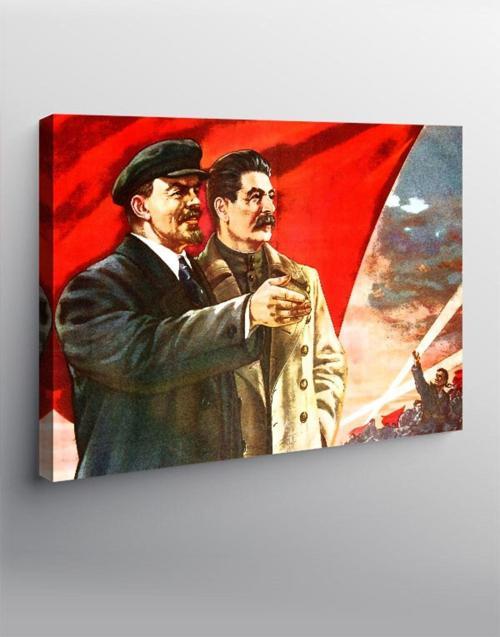 Kanvas Tablo Stalin Ve Lenin