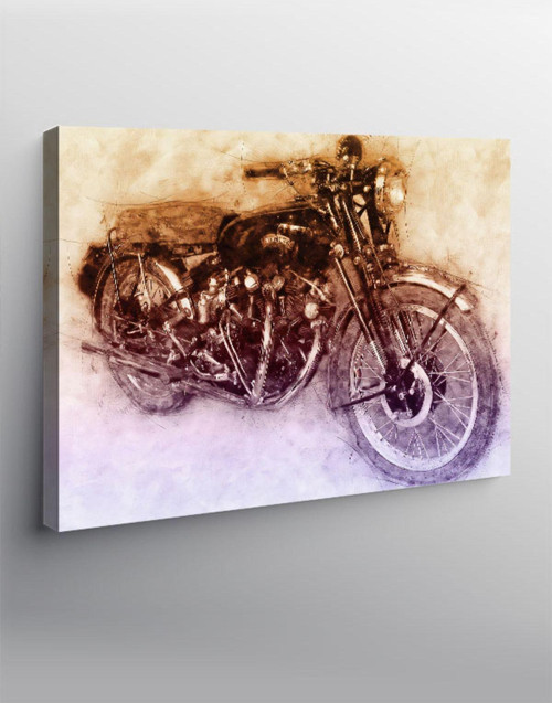 Kanvas Tablo Chopper Motosiklet