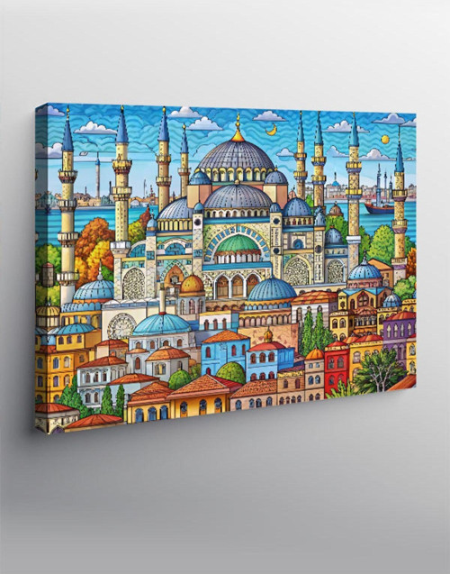 Kanvas Tablo Cami Manzarası İstanbul