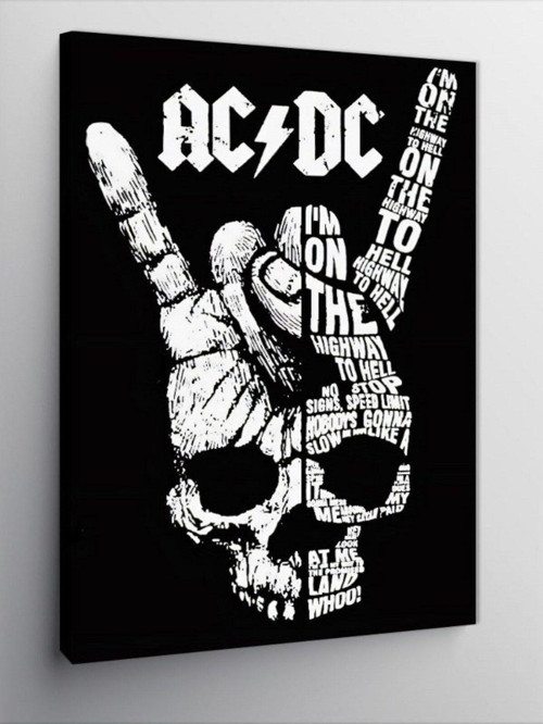 Kanvas Tablo Ac/Dc Highway To Hell