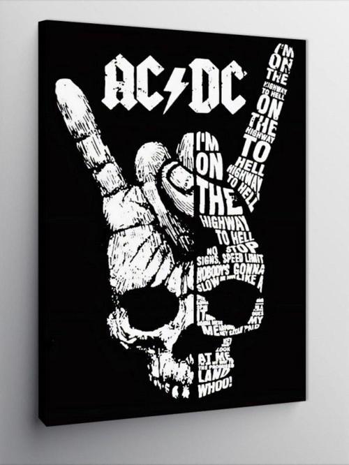 Kanvas Tablo Ac/Dc Highway To Hell