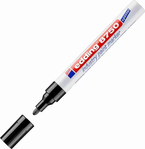 8750 Siyah Yağlı ve Tozlu Zemin İçin Endüstri Boya Kalemi (Paint Marker)