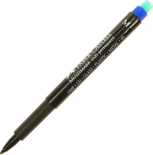 Faber Castell 1525 M Mavi Permanent Asetat Kalemi (1,0 mm)
