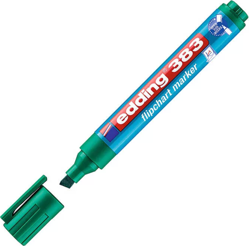 E-383 Flipchart Kalemi Cap Off Yeşil