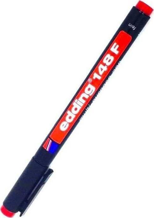 148 F Asetat Kalemi Silgili Yuvarlak Uç 0.6 mm Kırmızı