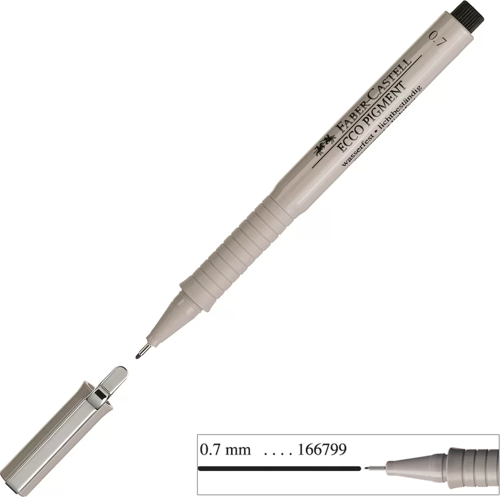 Ecco Pigment Çizim Kalemi 0.7 mm Siyah