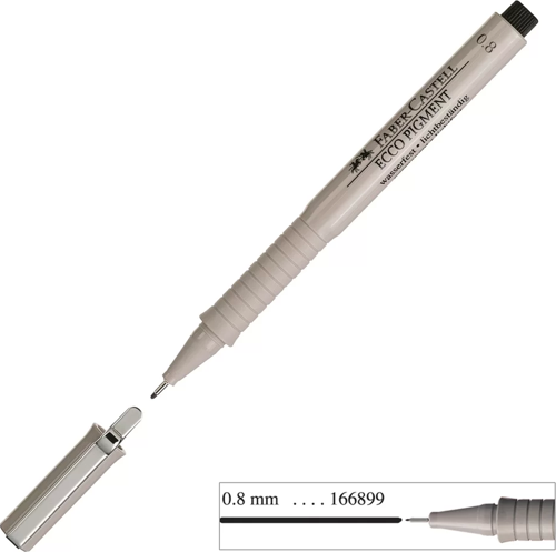 Ecco Pigment Çizim Kalemi 0.8 mm Siyah