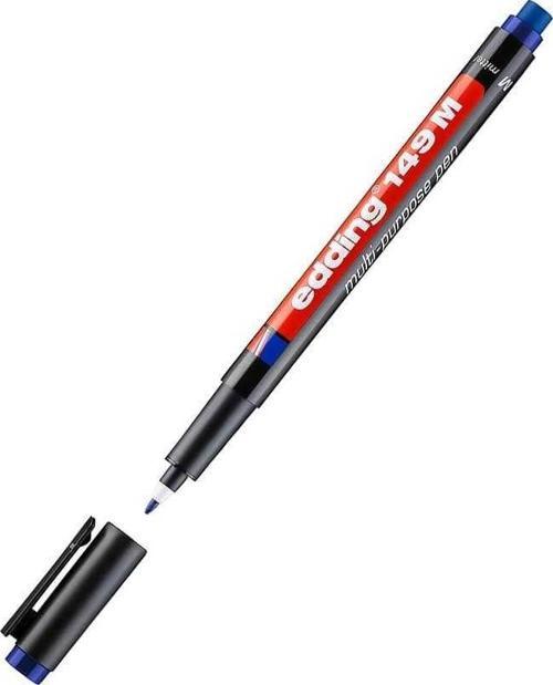 Asetat Kalemi Silgili 1 mm Mavi